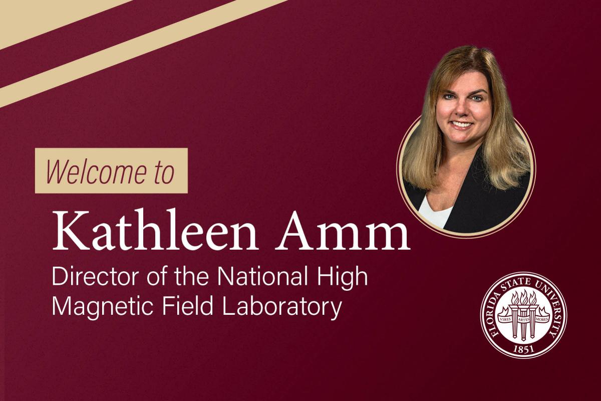 Kathleen Amm has been named director of the National High Magnetic Field Laboratory.